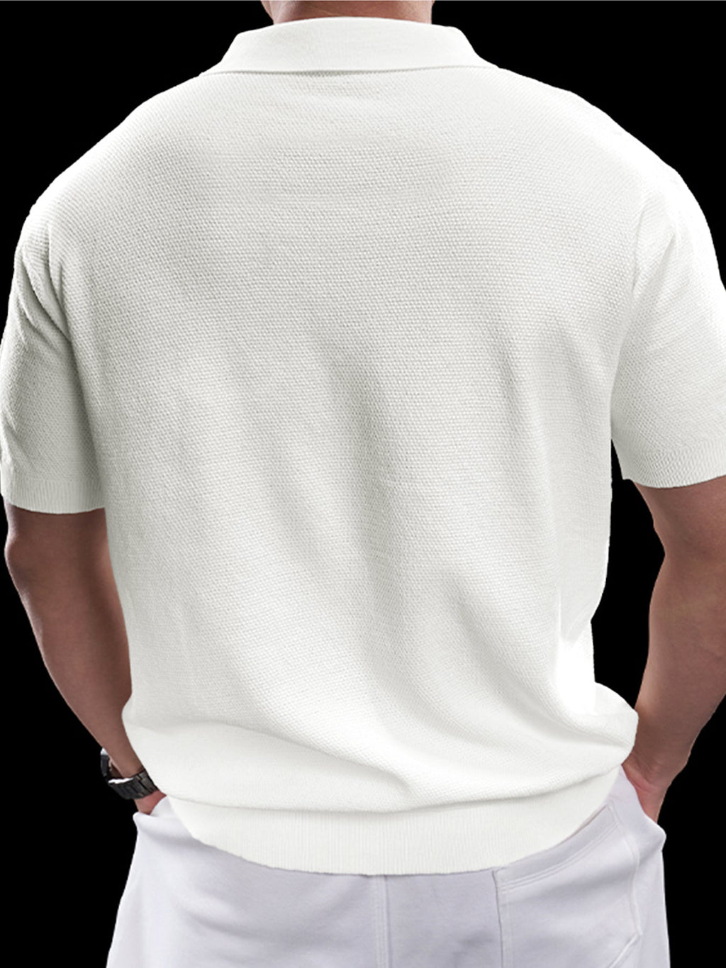 FlexKnit Active Knitted Zip Polo