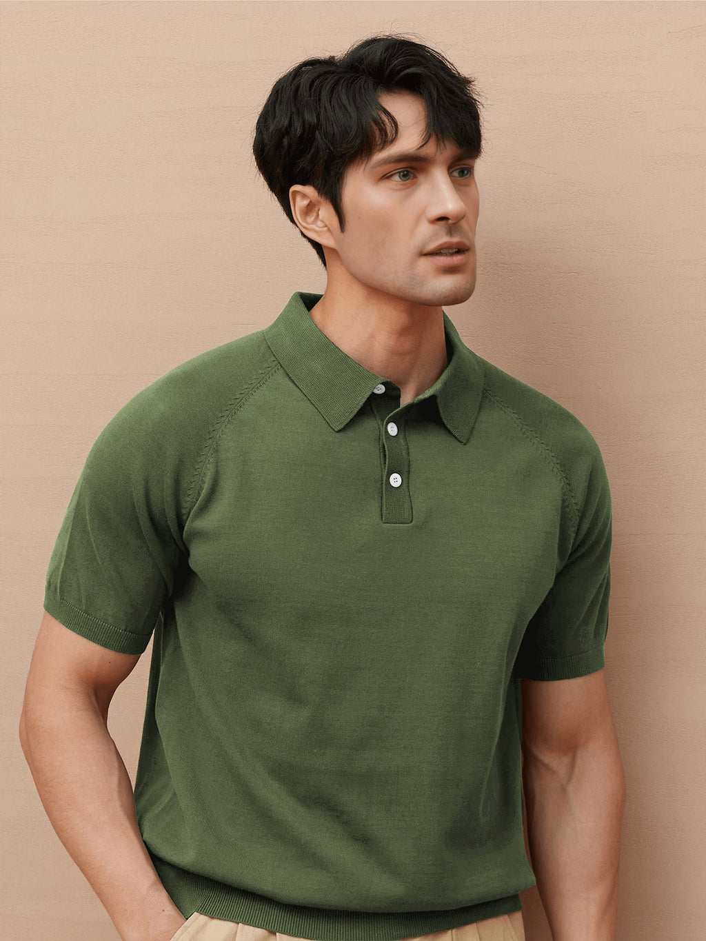 Gentle Knit Short Sleeve Knitted Polo
