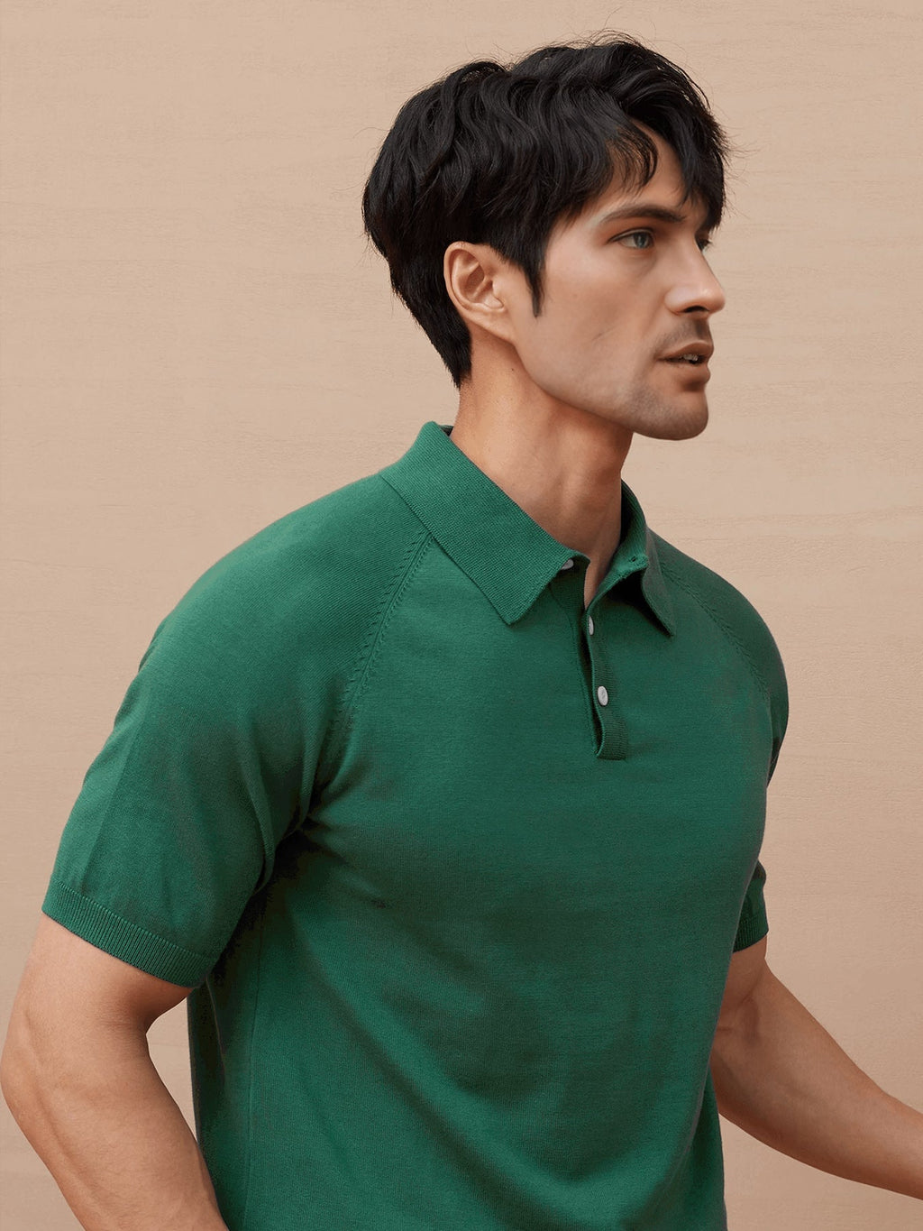 Gentle Knit Short Sleeve Knitted Polo