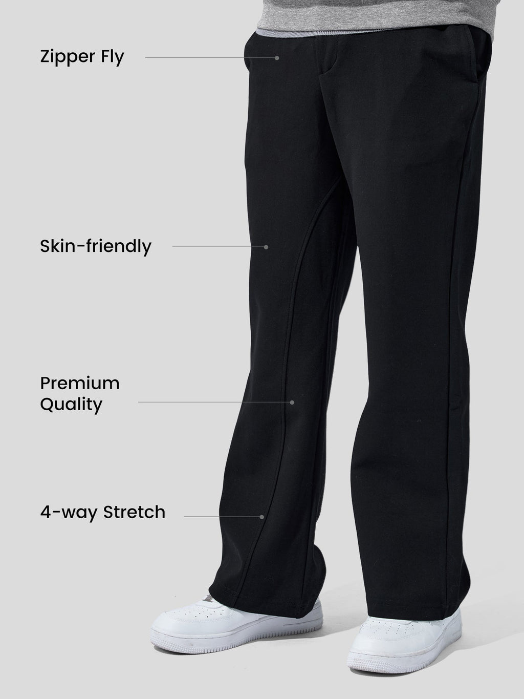CozySpacer Straight Leg Pants Soft Stretch Casual Wear