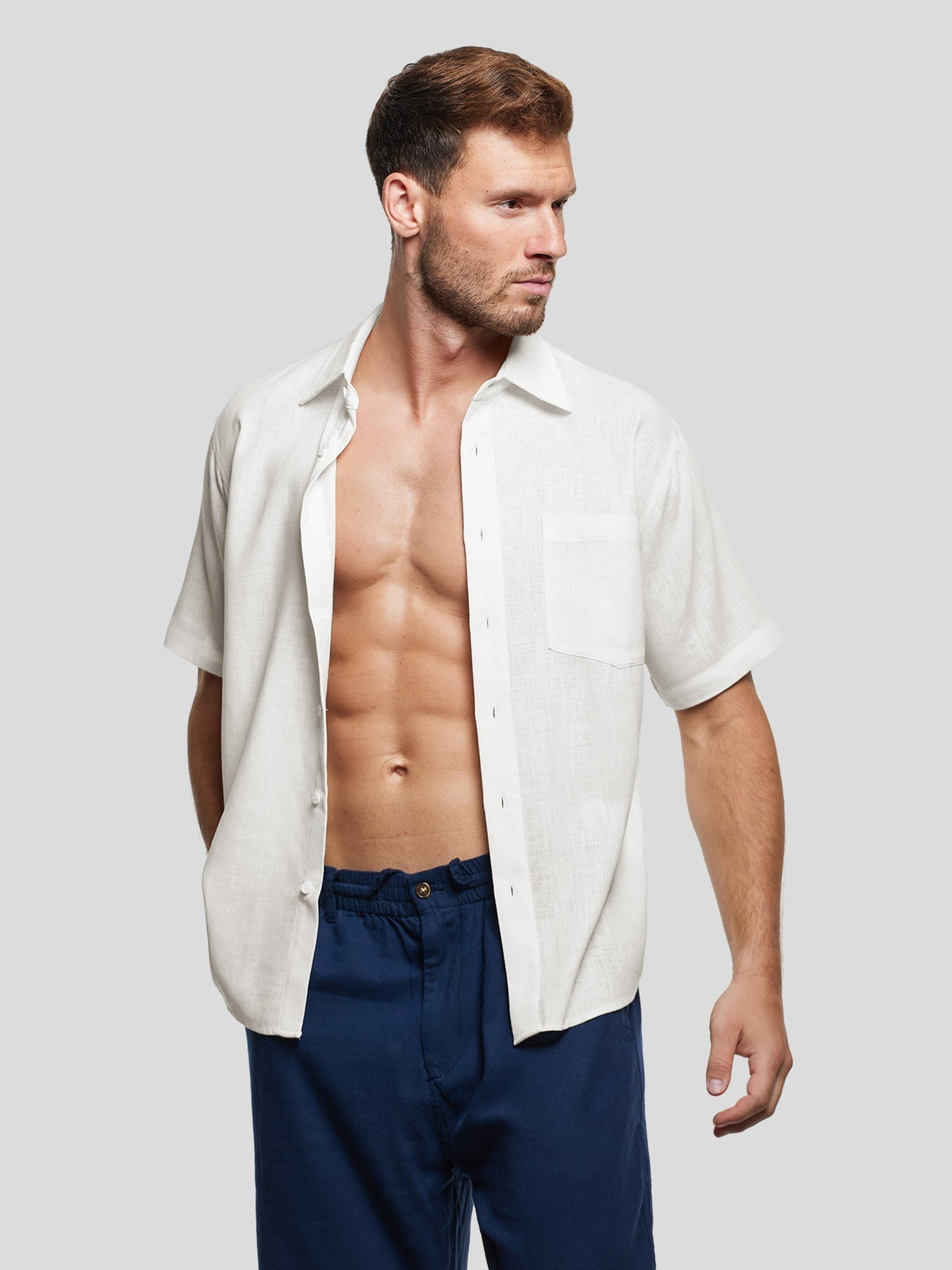 DreamWear Italian Linen Short Sleeve Shirt