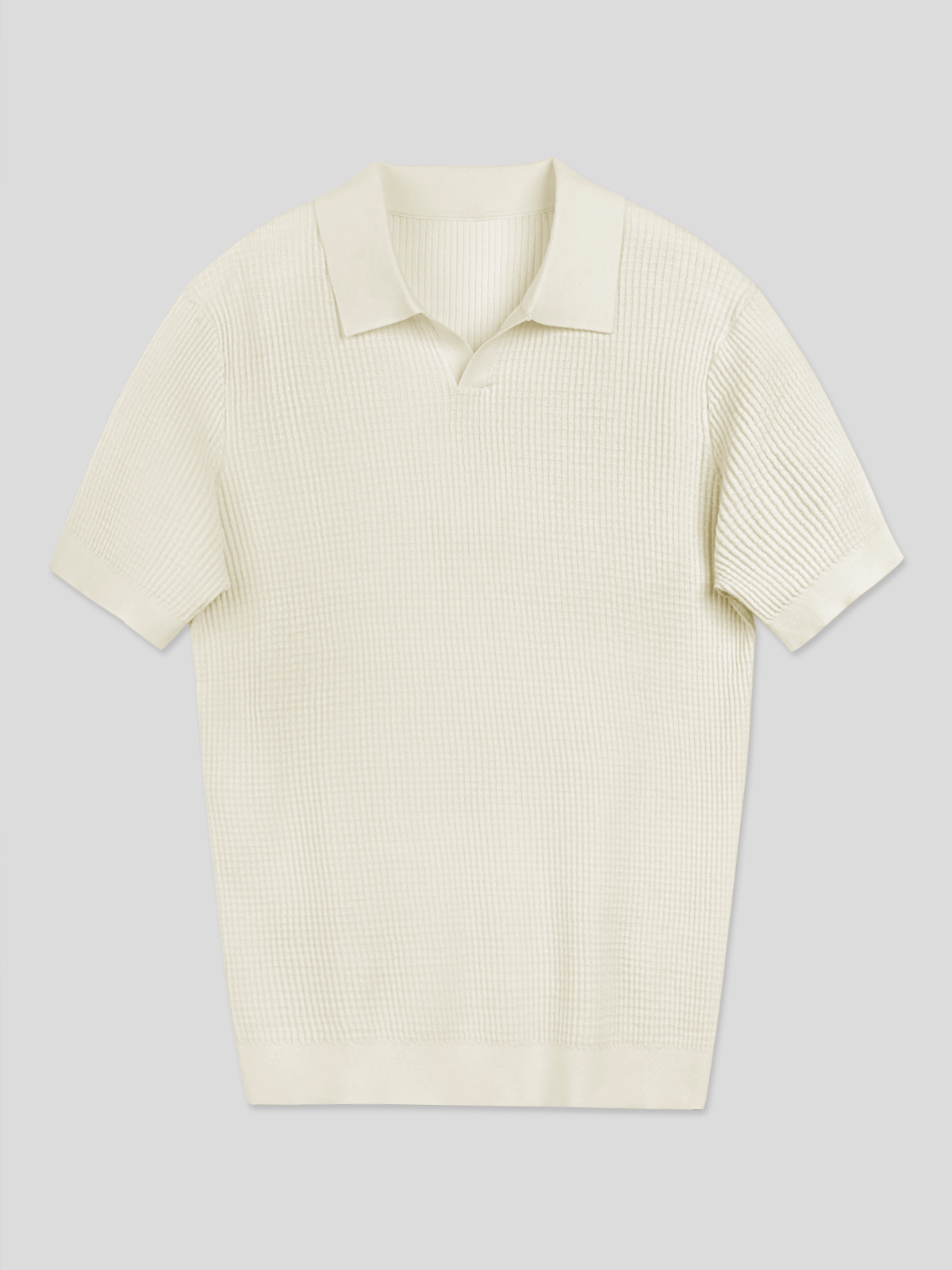 FlexKnit Active Knitted Buttonless Polo