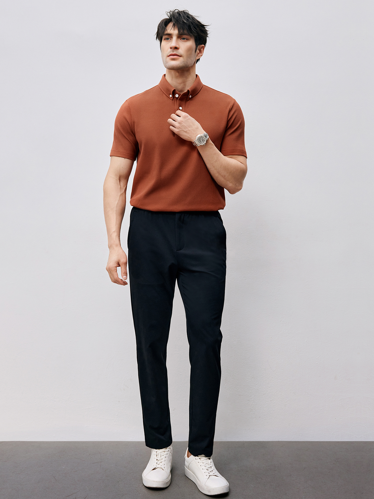 BreezeLuxe Breathable Piqué Short Sleeve Polo